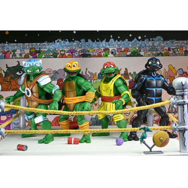 Teenage Mutant Ninja Turtles (Archie Comics) Action Figures 4-Pack Stump Wrestling Turtles 18cm Teenage Mutant Ninja Turtles (Archie Comics) Action Figures 4-Pack Stump Wrestling Turtles 18cm