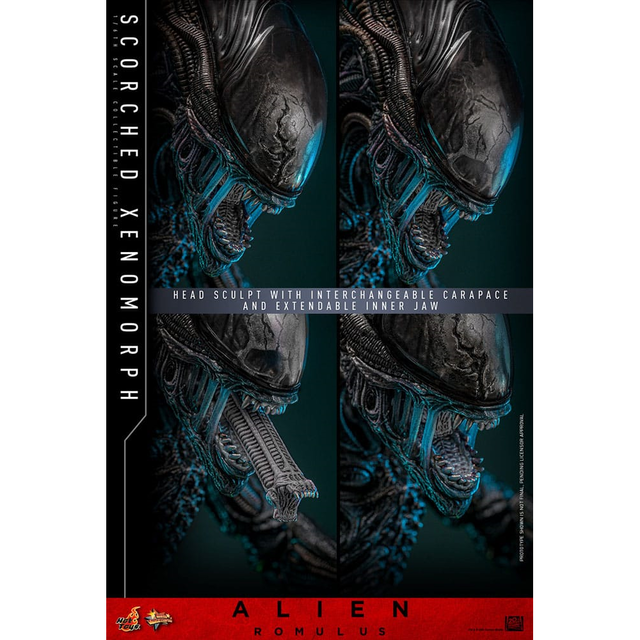Alien: Romulus Movie Masterpiece Action Figure 1/6 Scorched Xenomorph 44cm