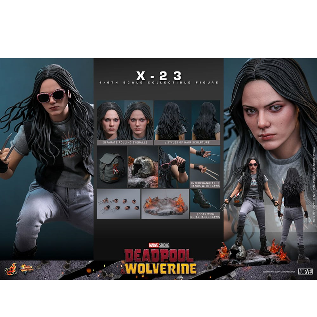 Deadpool & Wolverine Movie Masterpiece X-23 Action Figure 27cm