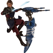 Star Wars The Clone Wars Action Figure 1/6 Anakin Skywalker & STAP 31cm