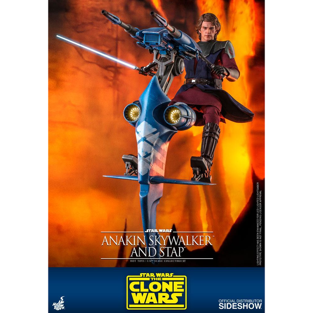 Star Wars The Clone Wars Action Figure 1/6 Anakin Skywalker & STAP 31cm