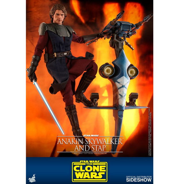 Star Wars The Clone Wars Action Figure 1/6 Anakin Skywalker & STAP 31cm