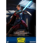 Star Wars The Clone Wars Action Figure 1/6 Anakin Skywalker & STAP 31cm