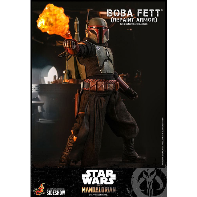 Star Wars The Mandalorian Action Figure 1/6 Boba Fett (Repaint Armor) 30cm