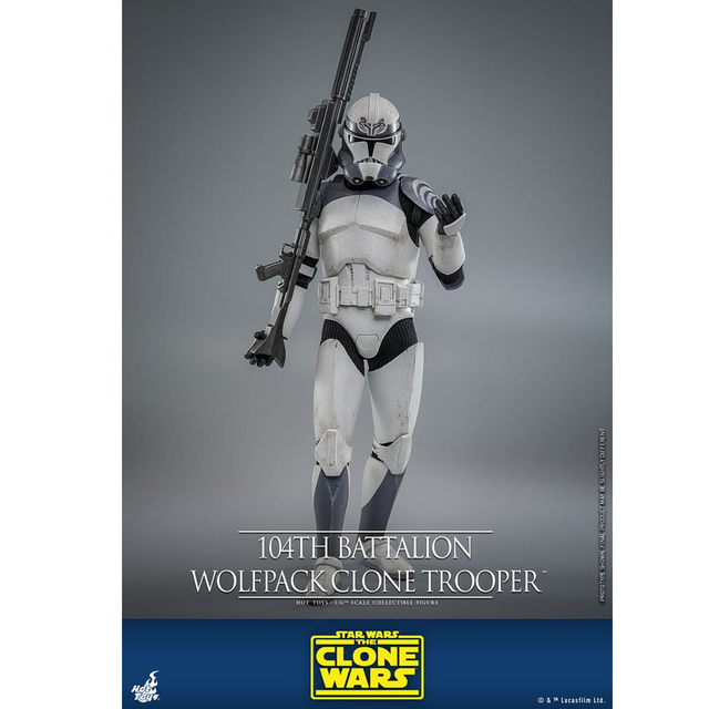 Star Wars The Clone Wars Action Figure 1/6 104th Battalion Wolfpack Clone Trooper 30cm