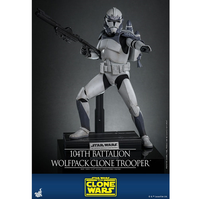Star Wars The Clone Wars Action Figure 1/6 104th Battalion Wolfpack Clone Trooper 30cm