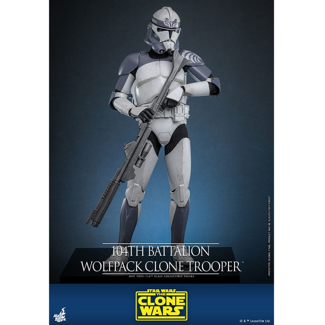 Star Wars The Clone Wars Action Figure 1/6 104th Battalion Wolfpack Clone Trooper 30cm