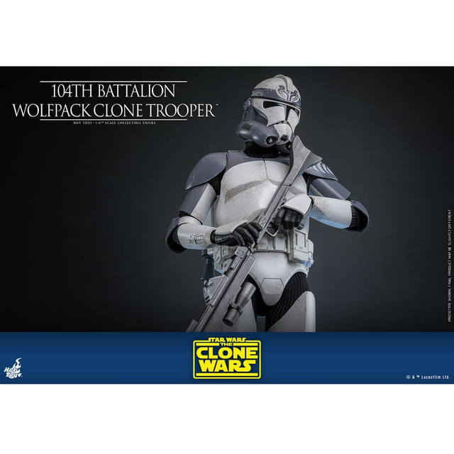 Star Wars The Clone Wars Action Figure 1/6 104th Battalion Wolfpack Clone Trooper 30cm