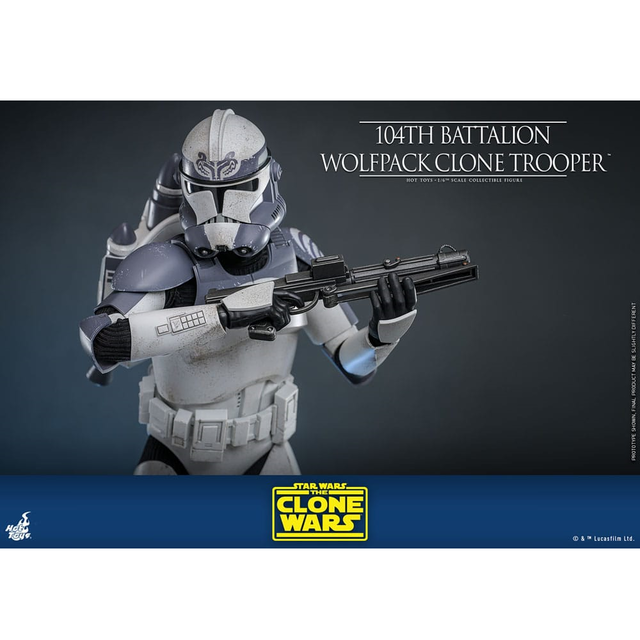Star Wars The Clone Wars Action Figure 1/6 104th Battalion Wolfpack Clone Trooper 30cm