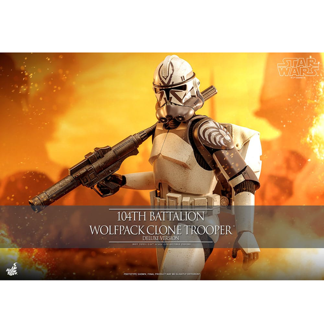 Star Wars The Clone Wars Action Figure 1/6 104th Battalion Wolfpack Clone Trooper Deluxe Version 30cm
