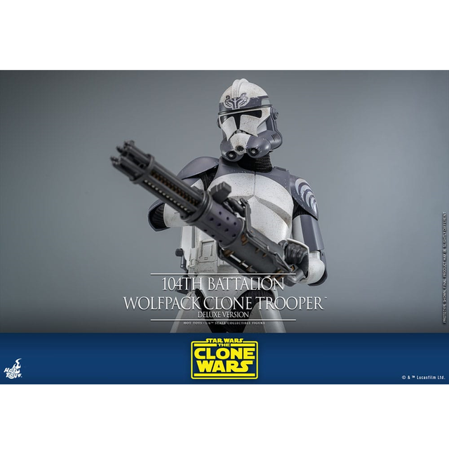 Star Wars The Clone Wars Action Figure 1/6 104th Battalion Wolfpack Clone Trooper Deluxe Version 30cm
