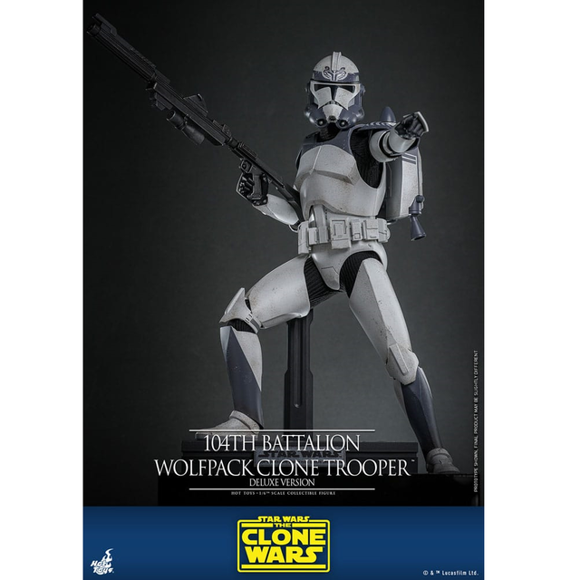 Star Wars The Clone Wars Action Figure 1/6 104th Battalion Wolfpack Clone Trooper Deluxe Version 30cm