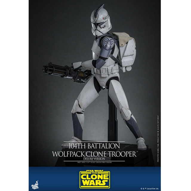 Star Wars The Clone Wars Action Figure 1/6 104th Battalion Wolfpack Clone Trooper Deluxe Version 30cm