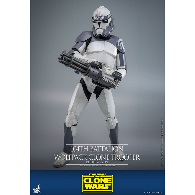 Star Wars The Clone Wars Action Figure 1/6 104th Battalion Wolfpack Clone Trooper Deluxe Version 30cm