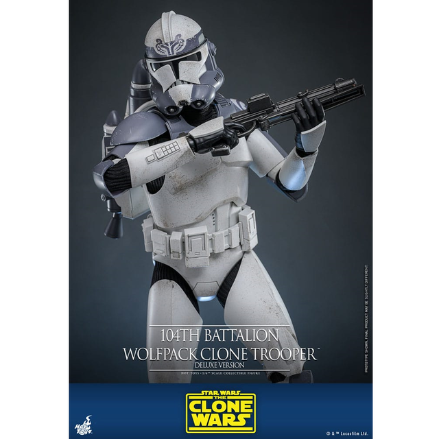 Star Wars The Clone Wars Action Figure 1/6 104th Battalion Wolfpack Clone Trooper Deluxe Version 30cm