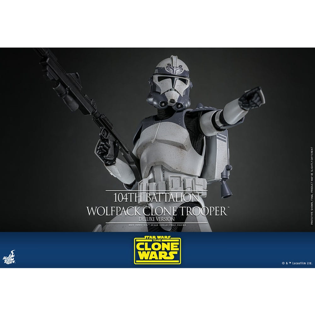 Star Wars The Clone Wars Action Figure 1/6 104th Battalion Wolfpack Clone Trooper Deluxe Version 30cm
