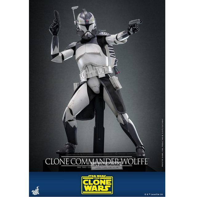 Star Wars: The Clone Wars Action Figure 1/6 Clone Commander Wolffe 30cm