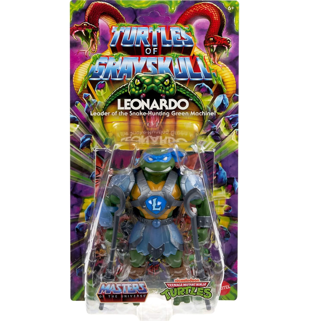 MOTU x TMNT: Turtles of Grayskull Action Figure Leonardo 14cm