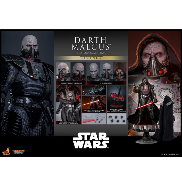 Star Wars Legends Videogame Masterpiece Action Figure 1/6 Darth Malgus 34cm