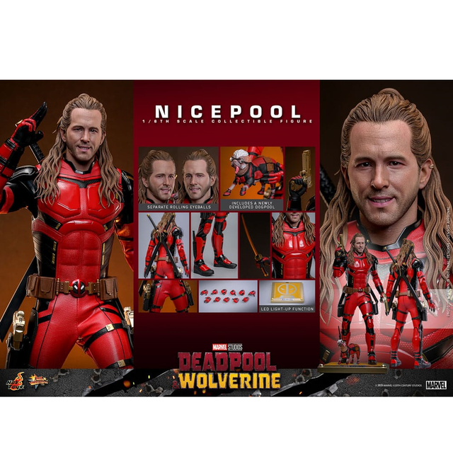 Deadpool & Wolverine Movie Masterpiece Action Figure 1/6 Nicepool 30cm Deadpool & Wolverine Movie Masterpiece Action Figure 1/6 Nicepool 30cm