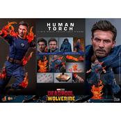 Deadpool & Wolverine Movie Masterpiece Action Figure 1/6 Human Torch 31cm