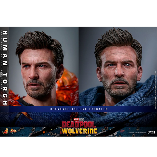 Deadpool & Wolverine Movie Masterpiece Action Figure 1/6 Human Torch 31cm