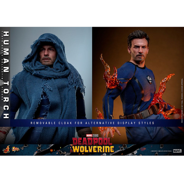 Deadpool & Wolverine Movie Masterpiece Action Figure 1/6 Human Torch 31cm