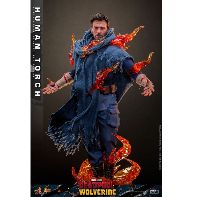 Deadpool & Wolverine Movie Masterpiece Action Figure 1/6 Human Torch 31cm