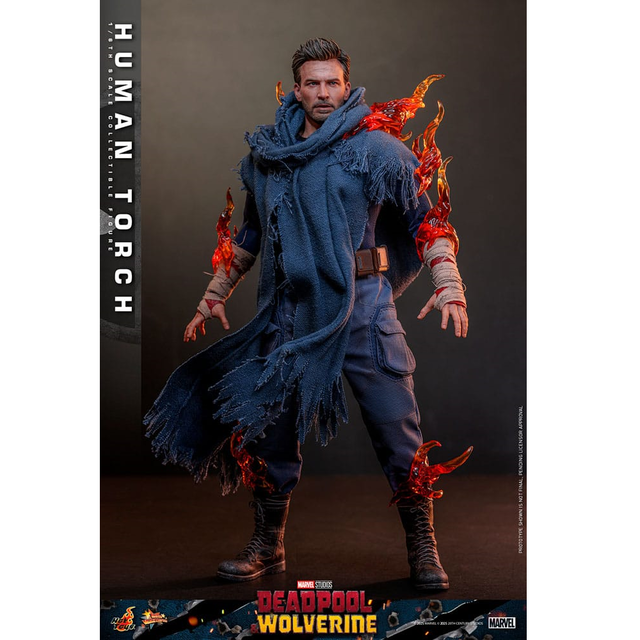 Deadpool & Wolverine Movie Masterpiece Action Figure 1/6 Human Torch 31cm