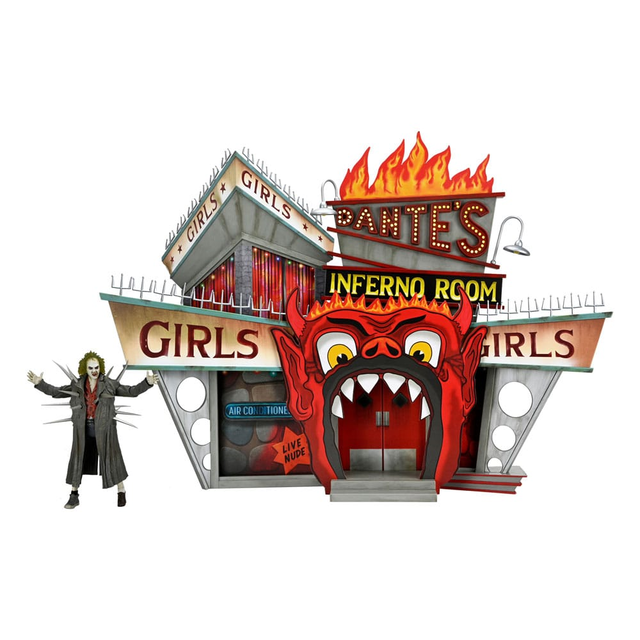 Beetlejuice (1988) Diorama Trenchcoat with Spikes Dantes Inferno Room Deluxe Set Beetlejuice (1988) Diorama Trenchcoat with Spikes Dantes Inferno Room Deluxe Set