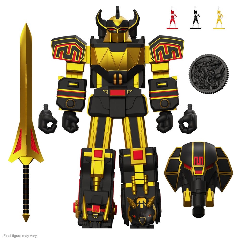 Super7 Power Rangers Ultimates Megazord (Black/Gold) afbeelding