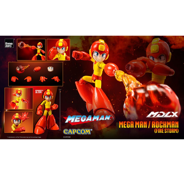 Mega Man MDLX Action Figure Mega Man (Fire Storm) 10cm