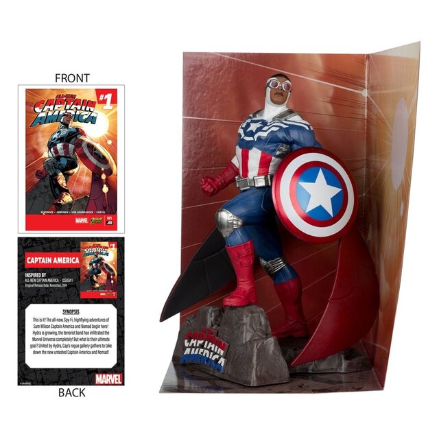 Marvel Collection PVC Statue 1/10 Captain America (All-New Captain America #1) 17cm Marvel Collection PVC Statue 1/10 Captain America (All-New Captain America #1) 17cm