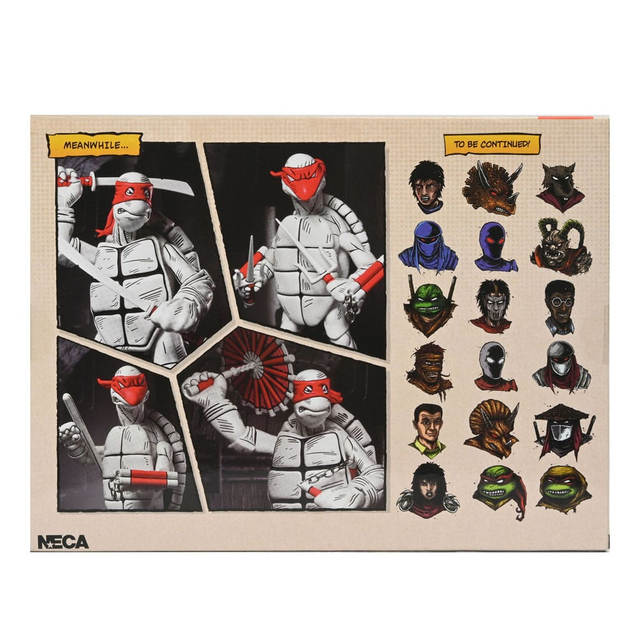 Teenage Mutant Ninja Turtles (Mirage Comics) Action Figures 2-Pack Black and White First Turtles 18cm Teenage Mutant Ninja Turtles (Mirage Comics) Action Figures 2-Pack Black and White First Turtles 18cm