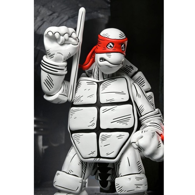 Teenage Mutant Ninja Turtles (Mirage Comics) Action Figures 2-Pack Black and White First Turtles 18cm Teenage Mutant Ninja Turtles (Mirage Comics) Action Figures 2-Pack Black and White First Turtles 18cm