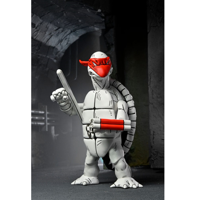 Teenage Mutant Ninja Turtles (Mirage Comics) Action Figures 2-Pack Black and White First Turtles 18cm Teenage Mutant Ninja Turtles (Mirage Comics) Action Figures 2-Pack Black and White First Turtles 18cm