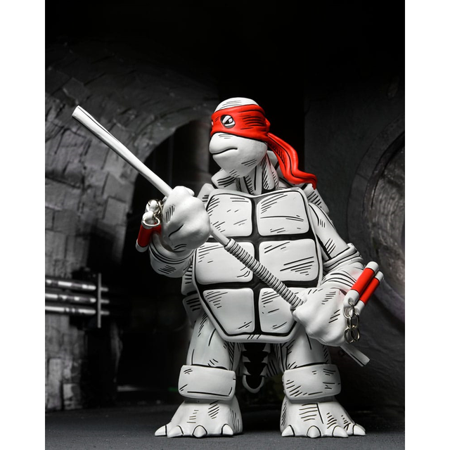 Teenage Mutant Ninja Turtles (Mirage Comics) Action Figures 2-Pack Black and White First Turtles 18cm Teenage Mutant Ninja Turtles (Mirage Comics) Action Figures 2-Pack Black and White First Turtles 18cm