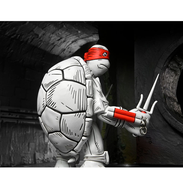 Teenage Mutant Ninja Turtles (Mirage Comics) Action Figures 2-Pack Black and White First Turtles 18cm Teenage Mutant Ninja Turtles (Mirage Comics) Action Figures 2-Pack Black and White First Turtles 18cm