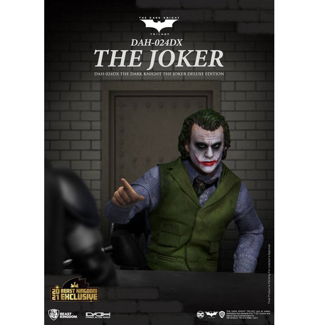 Batman The Dark Knight Dynamic 8ction Heroes Action Figure 1/9 The Joker Deluxe Version 21cm