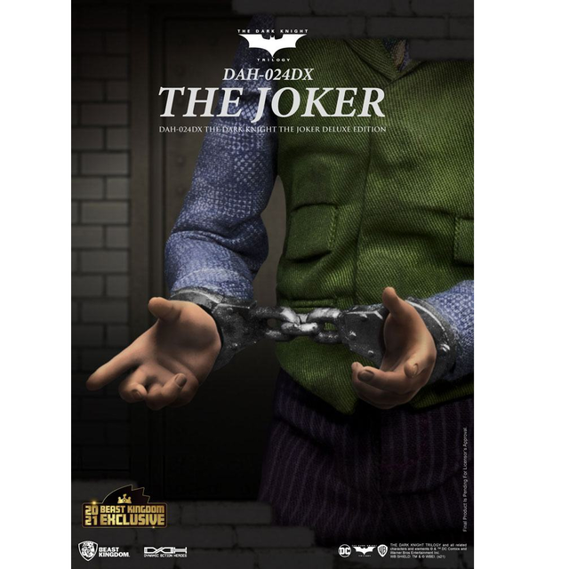 Batman The Dark Knight Dynamic 8ction Heroes Action Figure 1/9 The Joker Deluxe Version 21cm