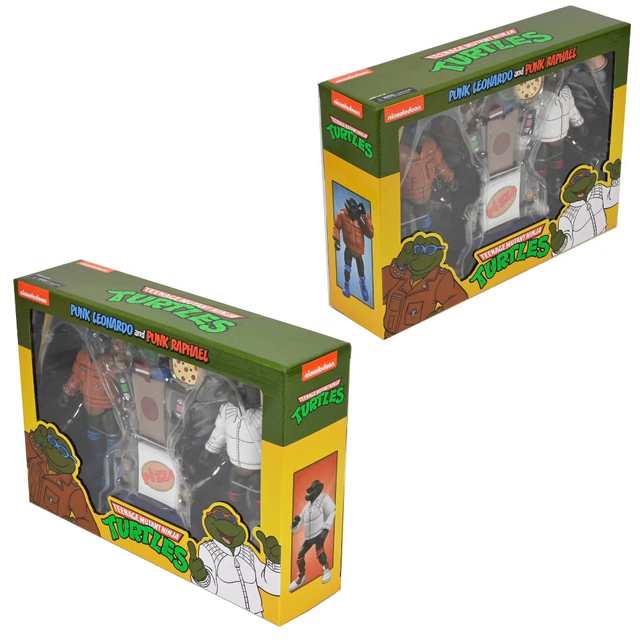 Teenage Mutant Ninja Turtles (Cartoon) Punk Leonardo & Punk Raphael 2-Pack 18cm
