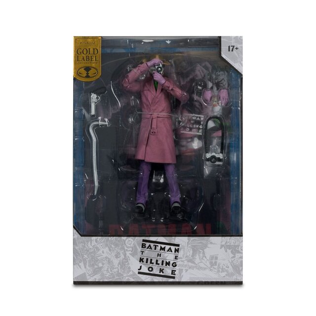 DC Multiverse McFarlane Cover Recreations Action Figure The Joker (Batman: The Killing Joke) (Gold Label) 18 cm
