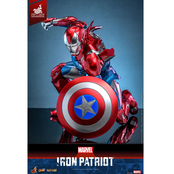 Marvel Comic Diecast Masterpiece Action Figure 1/6 Iron Patriot Hot Toys Exclusive 32cm