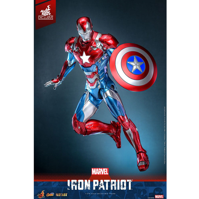 Marvel Comic Diecast Masterpiece Action Figure 1/6 Iron Patriot Hot Toys Exclusive 32cm