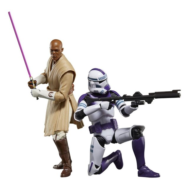 Star Wars Black Series 2-Pack Mace Windu & 187th Legion Clone Trooper