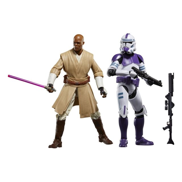 Star Wars Black Series 2-Pack Mace Windu & 187th Legion Clone Trooper