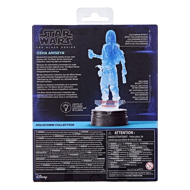Star Wars: the Acolyte Black Series Holocomm Collection Osha Aniseya 15cm