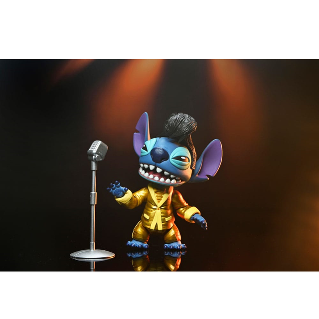 Lilo & Stitch Ultimate Gold Suit Elvis Stitch 8cm Lilo & Stitch Ultimate Gold Suit Elvis Stitch 8cm