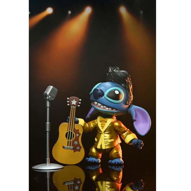 Lilo & Stitch Ultimate Gold Suit Elvis Stitch 8cm Lilo & Stitch Ultimate Gold Suit Elvis Stitch 8cm