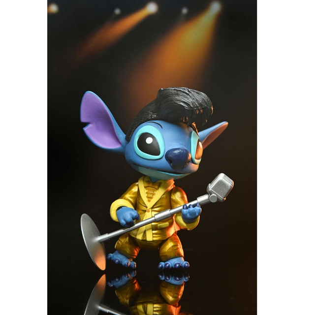 Lilo & Stitch Ultimate Gold Suit Elvis Stitch 8cm Lilo & Stitch Ultimate Gold Suit Elvis Stitch 8cm